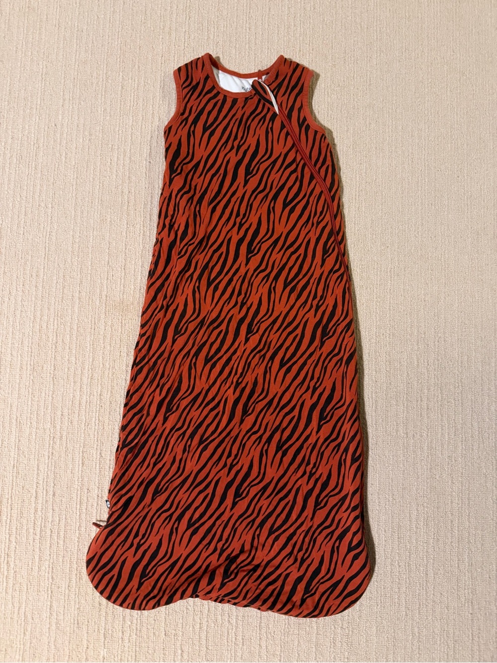 Kyte BABY Orange and Black Tiger Print Sleep Sack